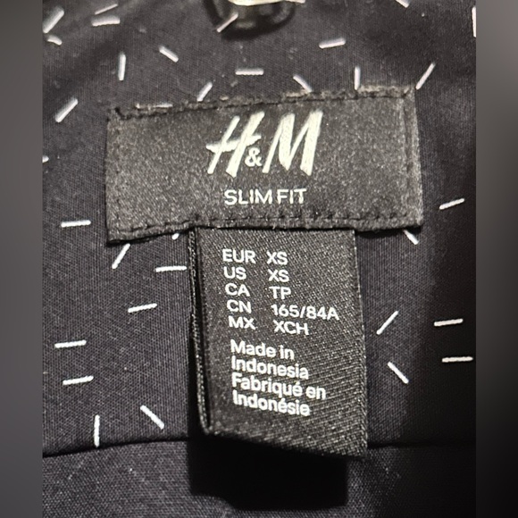 H&M Slim Fit Dress Shirt Size XS - Picture 3 of 5